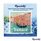 Figured'Art Mini Paint by Numbers Kit for Adults with Frame Travel Poster Venice Small format 8"x8" - Craft Art Painting DIY Canvas Already Stretched on a Wooden Frame